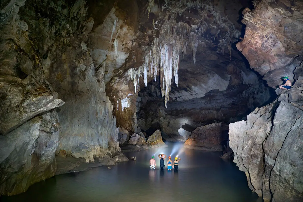 Exploring the underworld on a caving tour